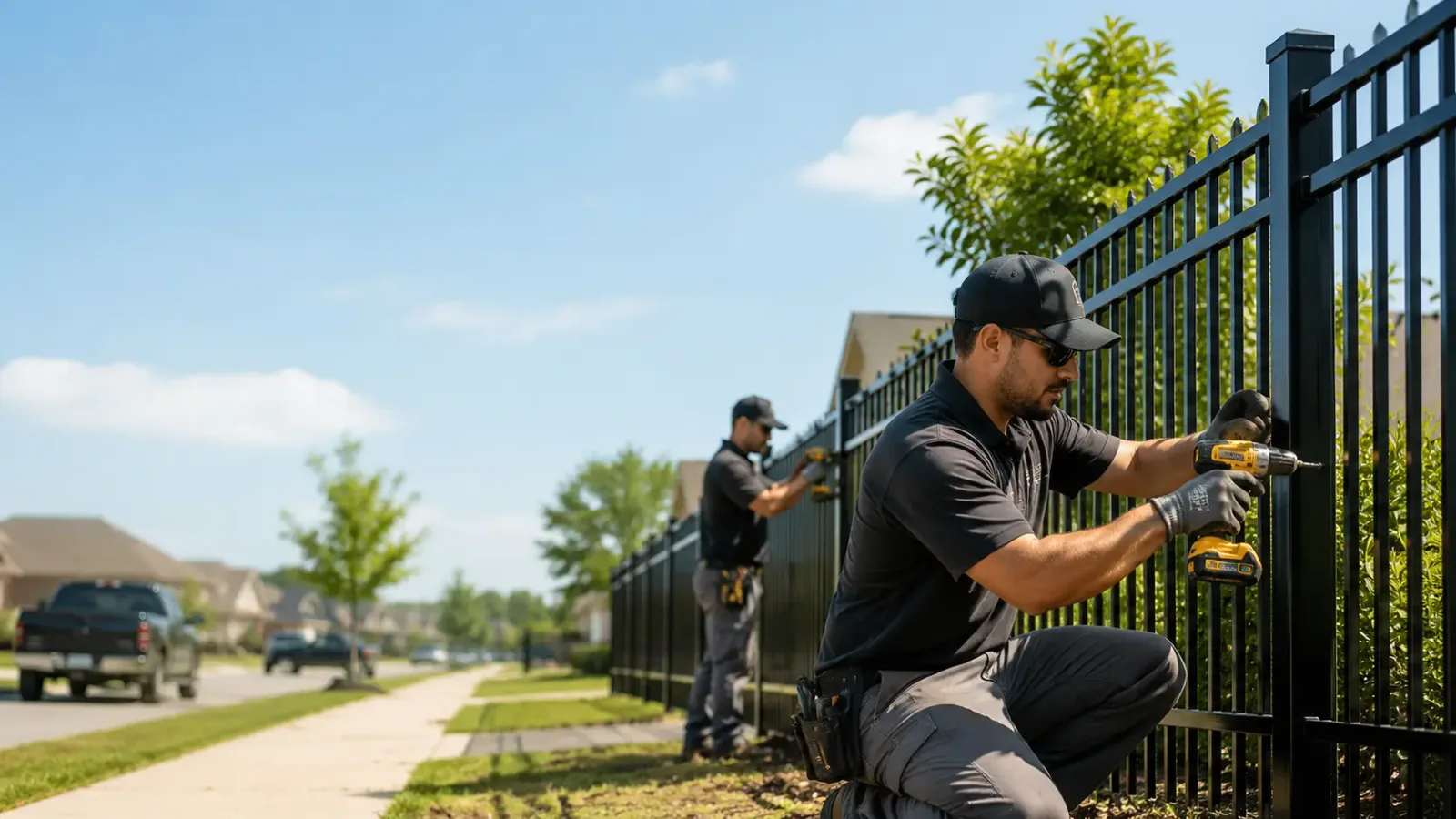 Metal Fence Installation in Brooklyn, MI